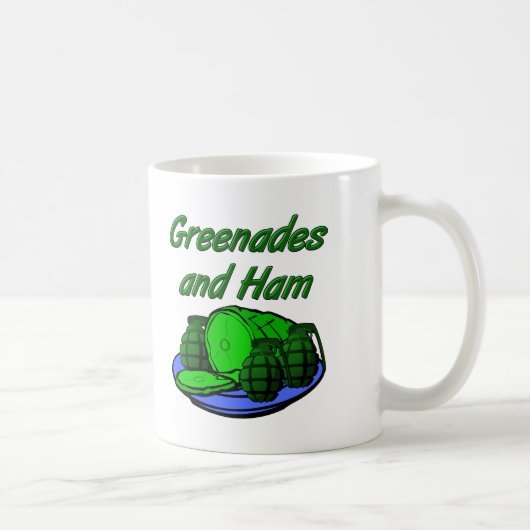 Grappige mok met granaat en ham (Rechts)