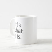 Grappige mok met sassy quote, witte keramiek (Voorkant links)