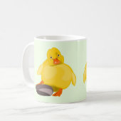 Grappige mok met Schattigee Yellow Duck (Voorkant links)