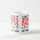 Grappige mok met struikelende zombies (Center)