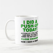 Grappige Mok of Reis Mok voor A Push-Up (Links)