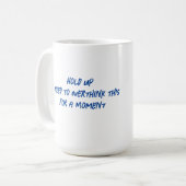 Grappige mok om te drinken zoals je denkt dat je w (Voorkant links)