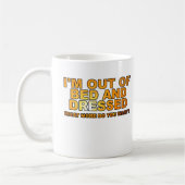 Grappige mok om uit bed te komen (Links)