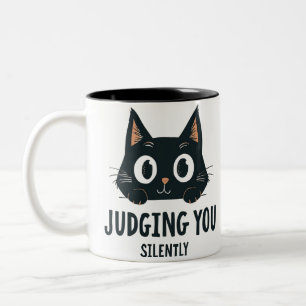 Grappige mok Oordelen Kat Oordeel Snijd Kat Cups c