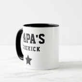 Grappige mok 'Papa's hulpje' voor kleinkinderen (Voorkant links)