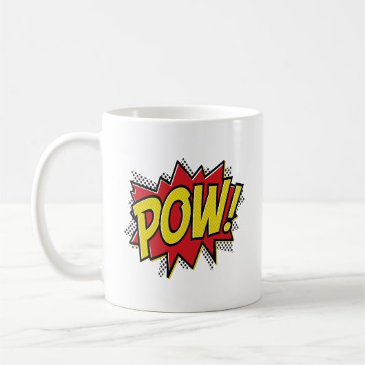 Grappige mok Pow (Links)