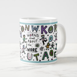 Grappige mok van 20oz: Ken Won Worns Euw