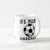 Grappige Mok van de Ventilator van het honkbal de (Voorkant rechts)