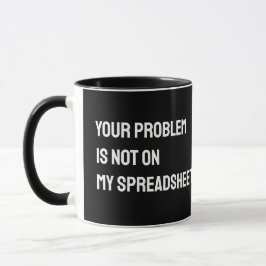Grappige mok voor accountant en spreadsheet liefhe