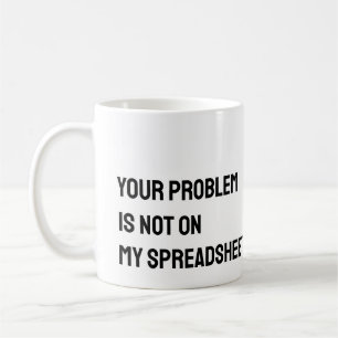 Grappige mok voor accountant en spreadsheet liefhe