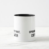 Grappige mok voor accountant met spreadsheet (Midden)