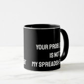 Grappige mok voor accountant spreadsheet (Voorkant rechts)