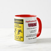 Grappige mok voor de application specialist (Voorkant rechts)