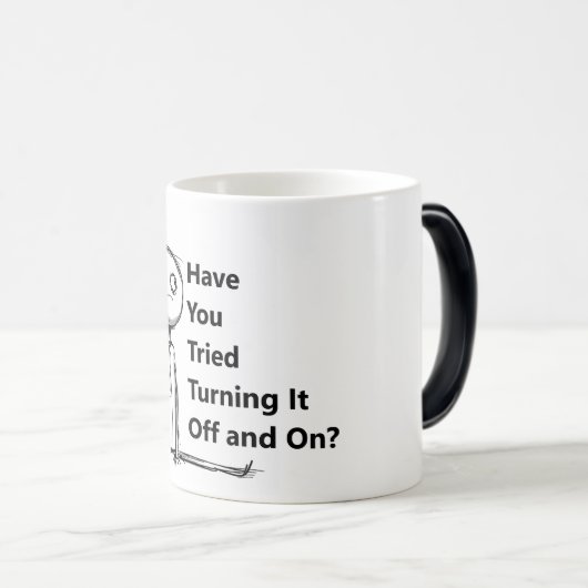 Grappige mok voor een IT man (Voorkant rechts)