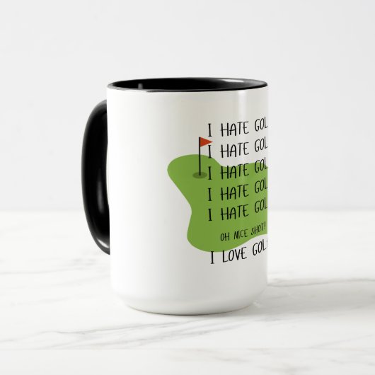 Grappige Mok voor golfliefhebbers (Voorkant links)