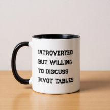 Grappige mok voor introverte accountants met spreu