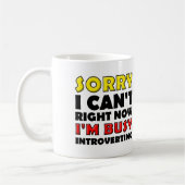 Grappige mok voor introverte mensen of reisbeker (Links)