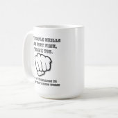 Grappige mok voor mensen met sociale vaardigheden (Voorkant links)