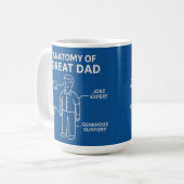 Grappige mok voor papa - beste cadeau-idee voor va (Voorkant links)