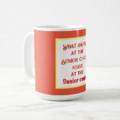 Grappige Mok voor pensionering. (Voorkant links)