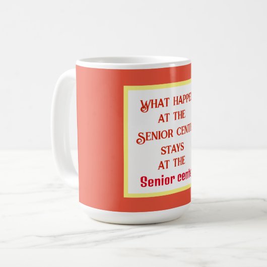 Grappige Mok voor pensionering. (Voorkant links)