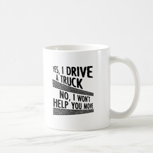 Grappige mok voor vrachtwagenchauffeurs (Rechts)