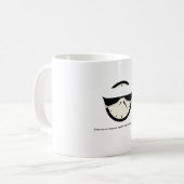 grappige mokken over tijdreizen, koffie humor (Voorkant links)