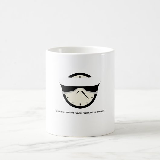 grappige mokken over tijdreizen, koffie humor (Center)