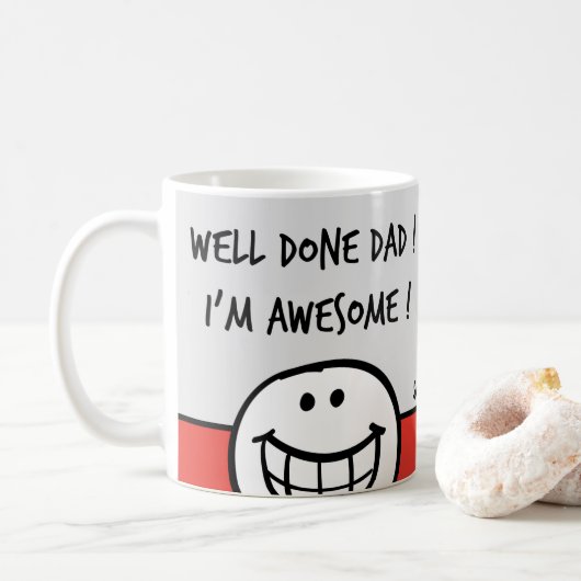 Grappige mokken voor vader Vaderdag Beste vader (Met donut)