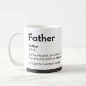 Grappige mokken voor vaders Witte typografie quote (Links)