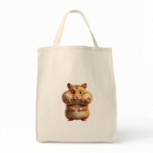 Grappige Mollige Hamster Boodschappentas