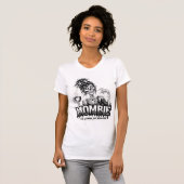 Grappige Mombie Zombie Mom Koffie Halloween Quote T-shirt (Voorkant volledig)