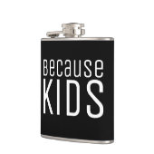 Grappige Moms Vader Leven Quote Over Kinderen Heupfles (Links)