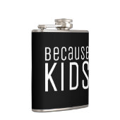 Grappige Moms Vader Leven Quote Over Kinderen Heupfles (Rechts)