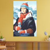 Grappige Mona Kunst Parodie Canvas Afdruk (Insitu (Woonkamer))