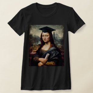 Grappige Mona Lisa Afgestudeerde T-shirt