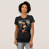 Grappige Mona Lisa Afgestudeerde T-shirt (Voorkant volledig)
