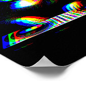Grappige Mona Lisa Dj Varwave Techno Rave Edm Muzi Poster (Hoek)
