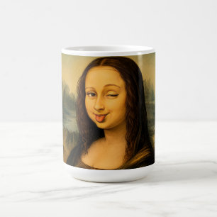 Grappige Mona Lisa Knikkende Koffiemok Da Vinci Ku