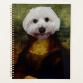 Grappige Mona Lisa Maltese hond Planner (Voorkant)