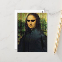 Grappige Mona Lisa matrix Leonardo da Vinci