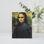 Grappige Mona Lisa matrix Leonardo da Vinci Briefkaart (Staand voorkant)