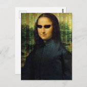 Grappige Mona Lisa matrix Leonardo da Vinci Briefkaart (Voorkant / Achterkant)