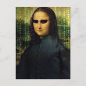 Grappige Mona Lisa matrix Leonardo da Vinci Briefkaart (Voorkant)