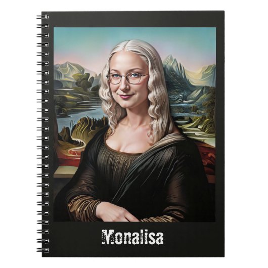 Grappige Mona Lisa Notitieboek (Voorkant)