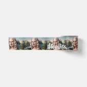 Grappige Mona Lisa Satijnen Lint (Voorkant)