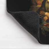 Grappige Mona Lisa Tmaster Bbq Smoker Grill Feest Muismat (Hoek)