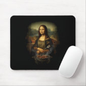 Grappige Mona Lisa Tmaster Bbq Smoker Grill Feest Muismat (Met muis)