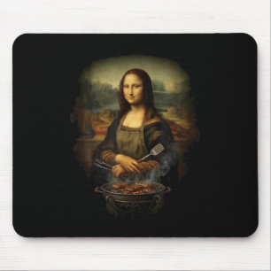 Grappige Mona Lisa Tmaster Bbq Smoker Grill Feest Muismat