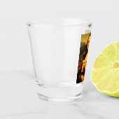 Grappige Mona Lisa Uniek Cadeau Bierliefhebber Shot Glas (Links)